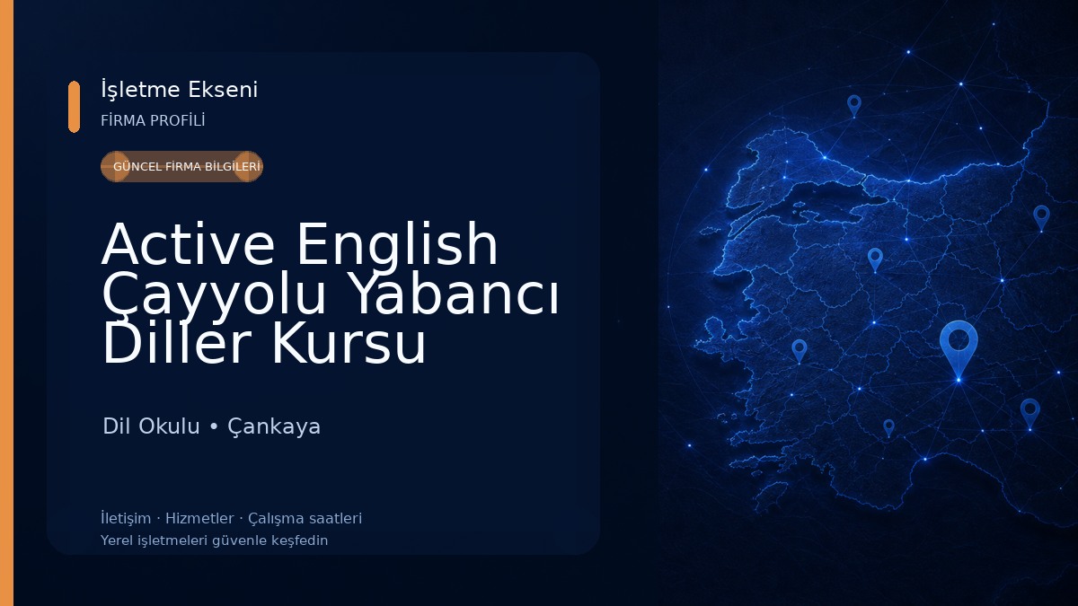 Active English Çayyolu Yabancı Diller Kursu Dil Okulu