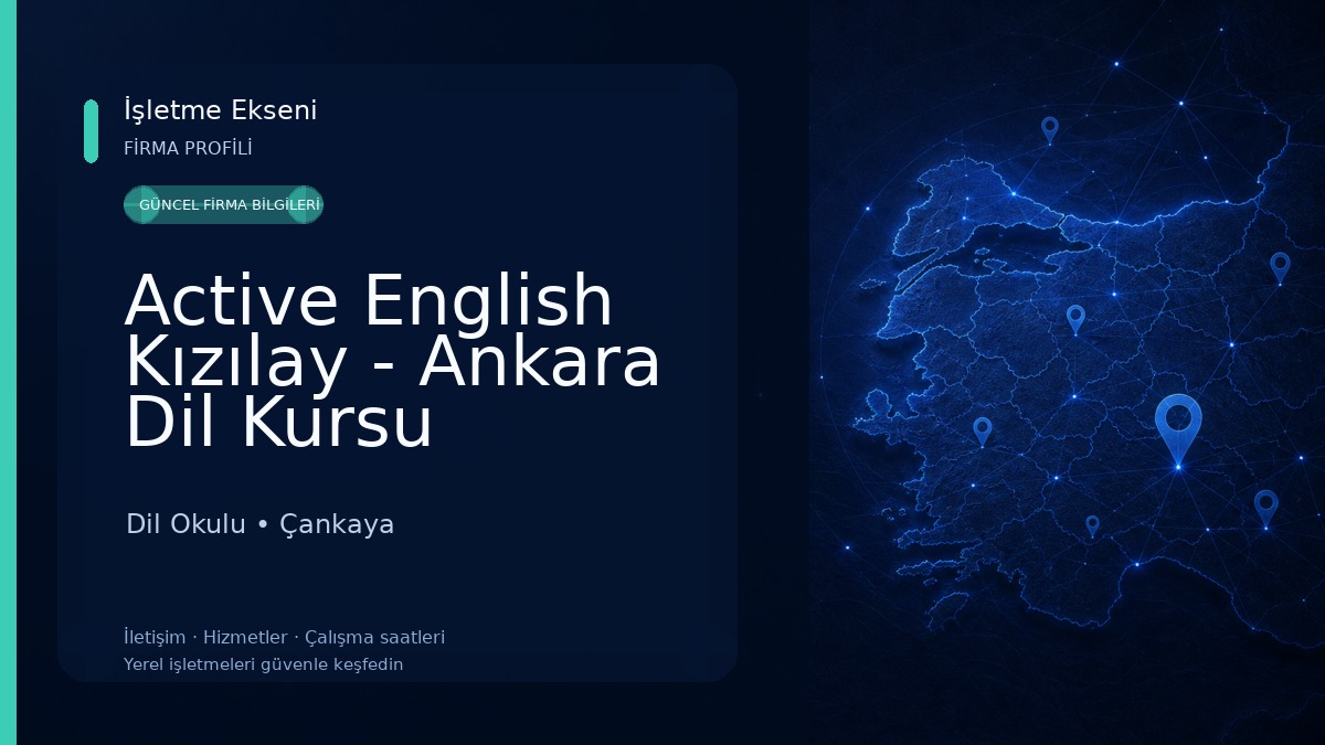 Active English Kızılay - Ankara Dil Kursu Dil Okulu