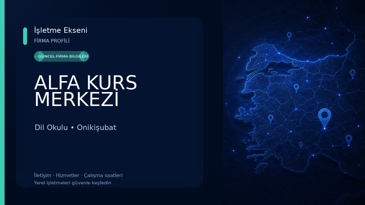ALFA KURS MERKEZİ Dil Okulu