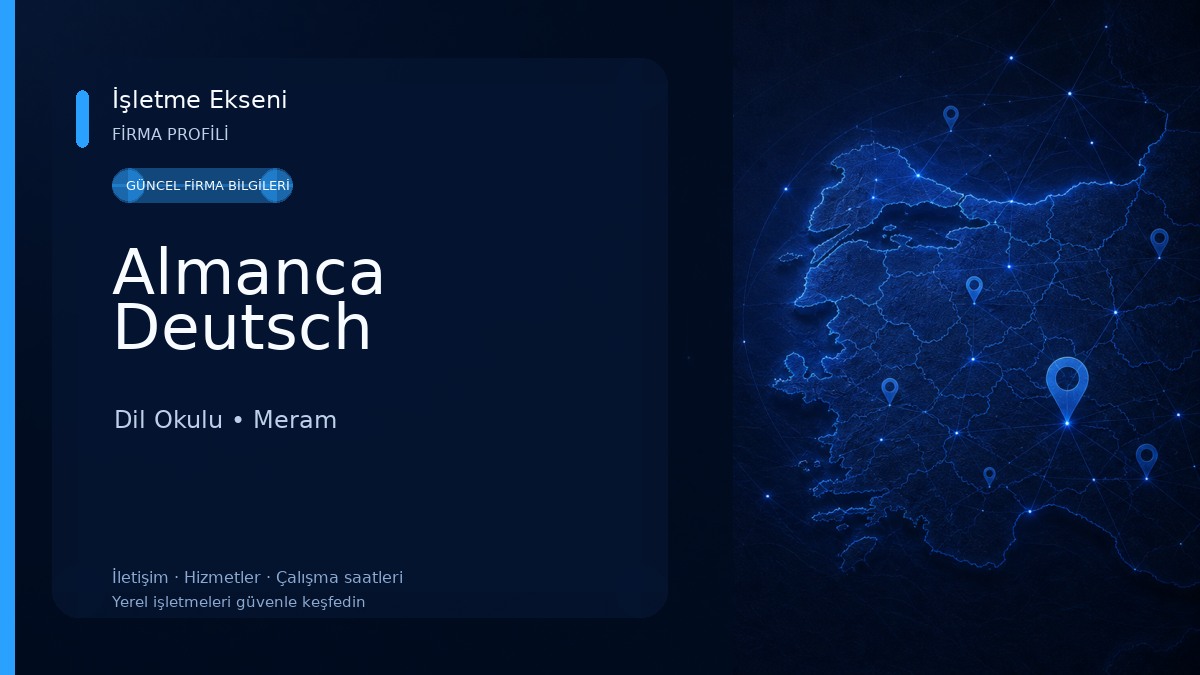 Almanca Deutsch Dil Okulu
