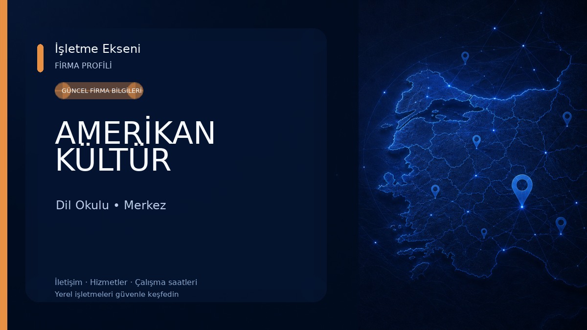 AMERİKAN KÜLTÜR 