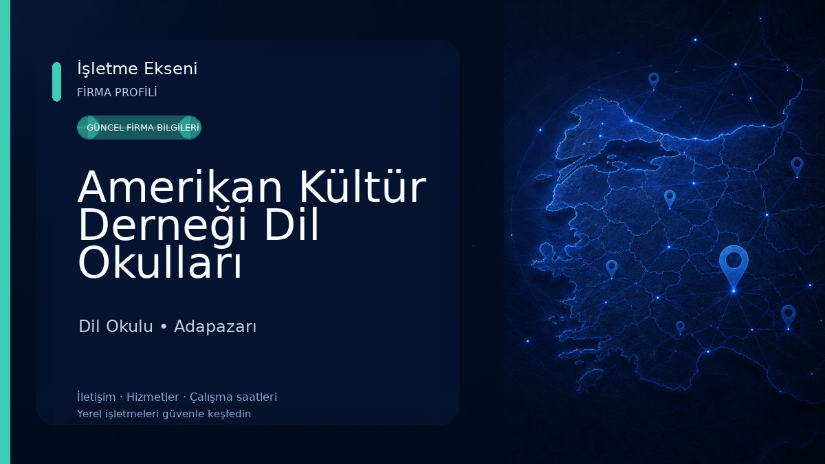 Amerikan Kültür Derneği Dil Okulları Dil Okulu
