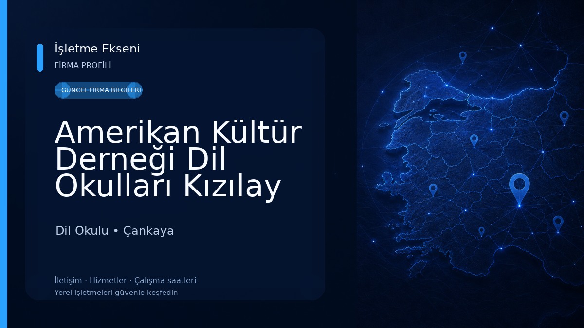 Amerikan Kültür Derneği Dil Okulları Kızılay Dil Okulu