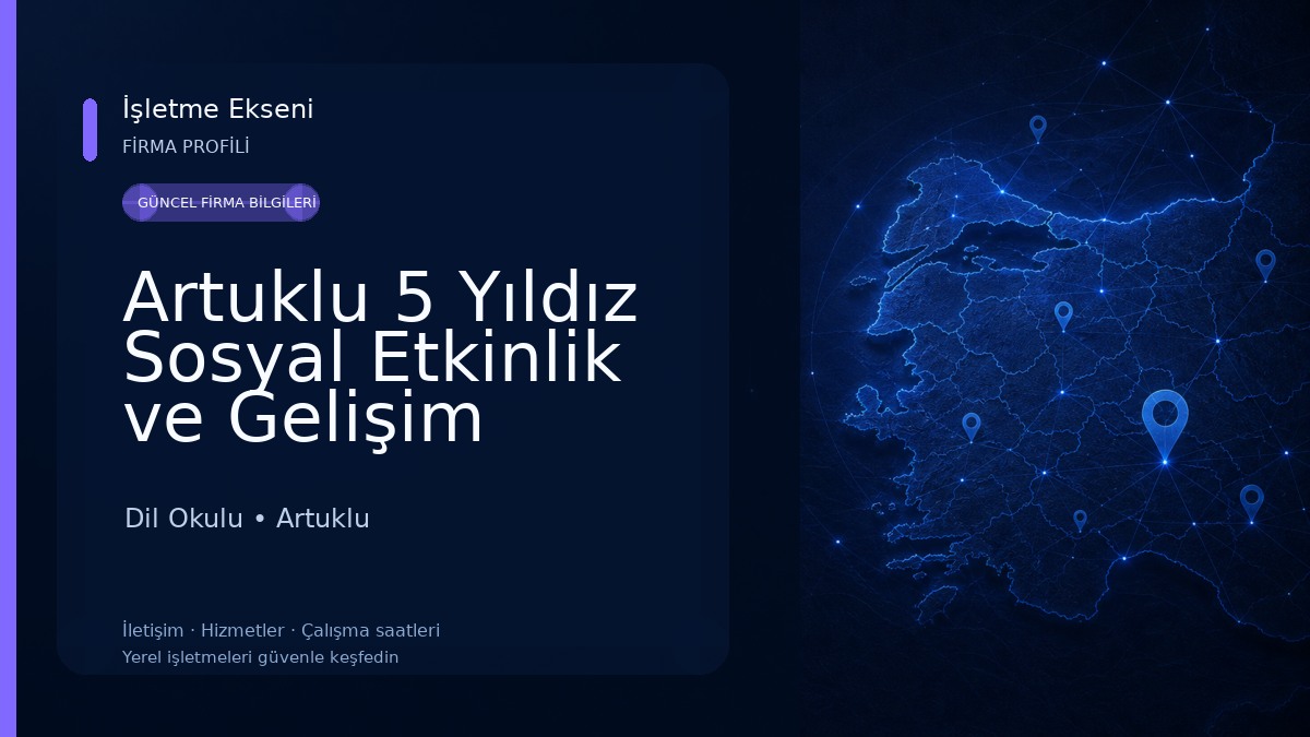 Artuklu 5 Yıldız Sosyal Etkinlik ve Gelişim Merkezi