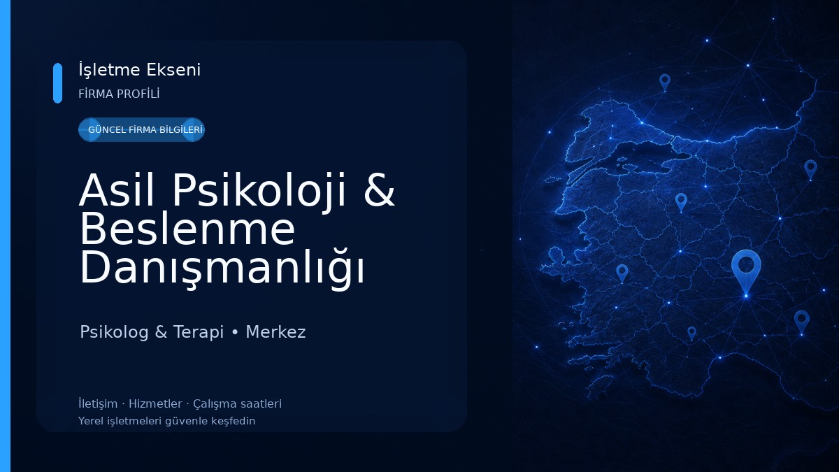 Asil Psikoloji & Beslenme Danışmanlığı Psikolog & Terapi