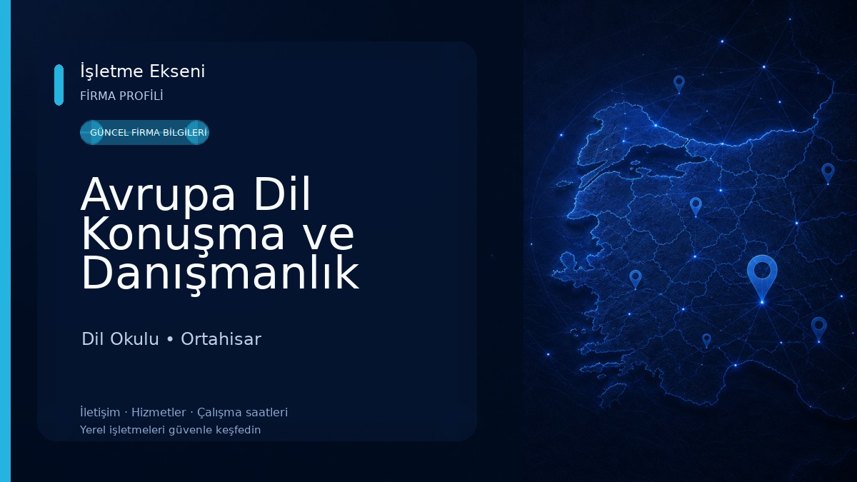 Avrupa Dil Konuşma ve Danışmanlık Merkezi Dil Okulu