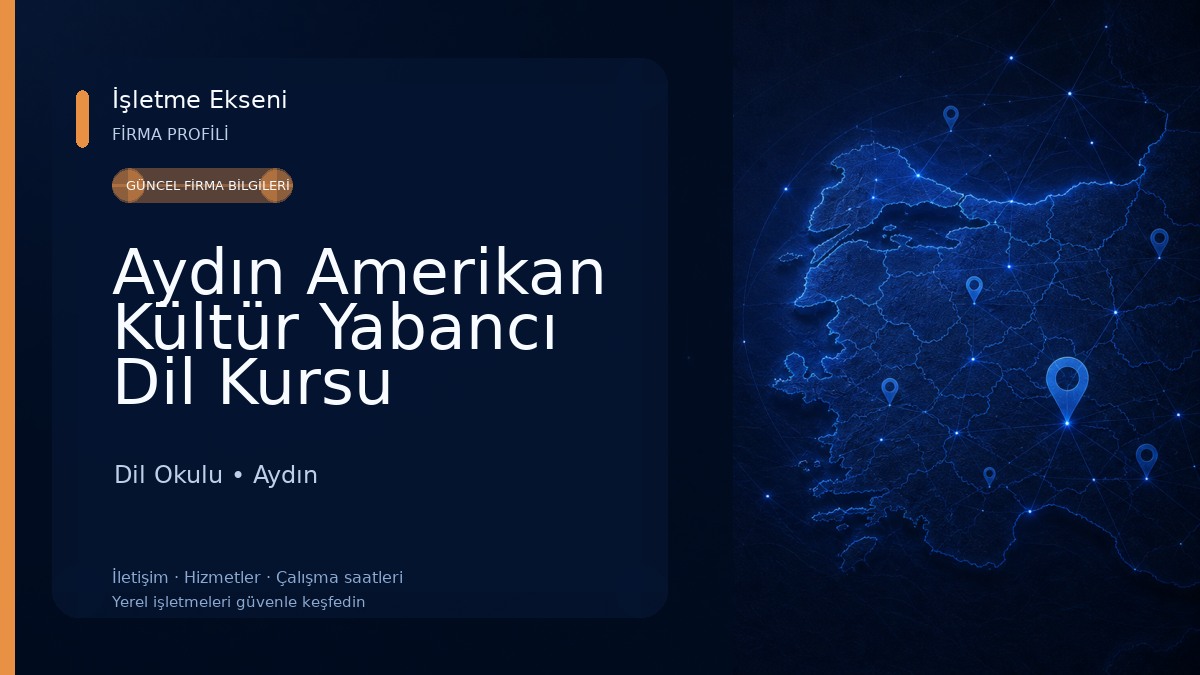 Aydın Amerikan Kültür Yabancı Dil Kursu Dil Okulu