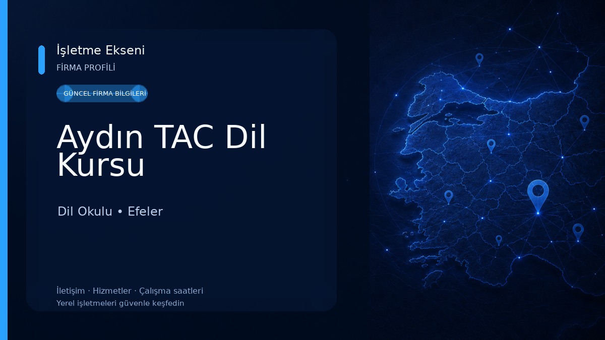 Aydın TAC Dil Kursu Dil Okulu