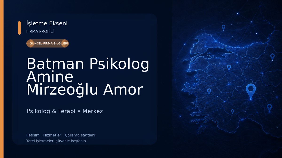 Batman Psikolog Amine Mirzeoğlu Amor Fati Psychology Psikolog & Terapi