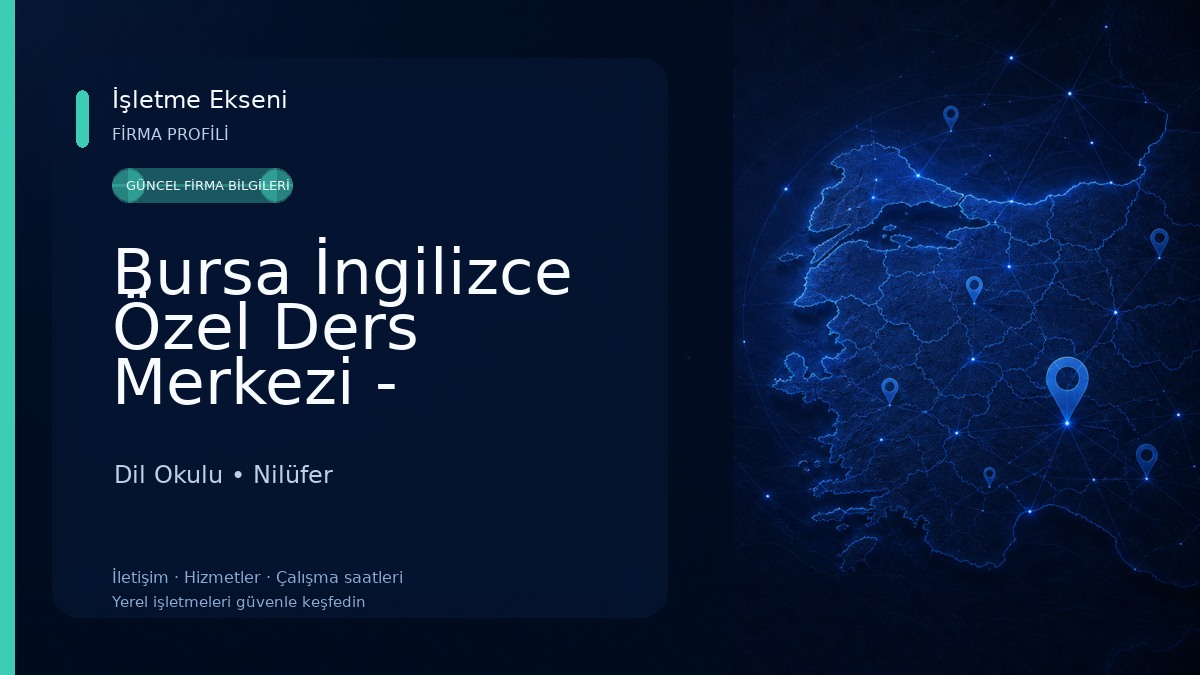 Bursa İngilizce Özel Ders Merkezi - MarkaDil