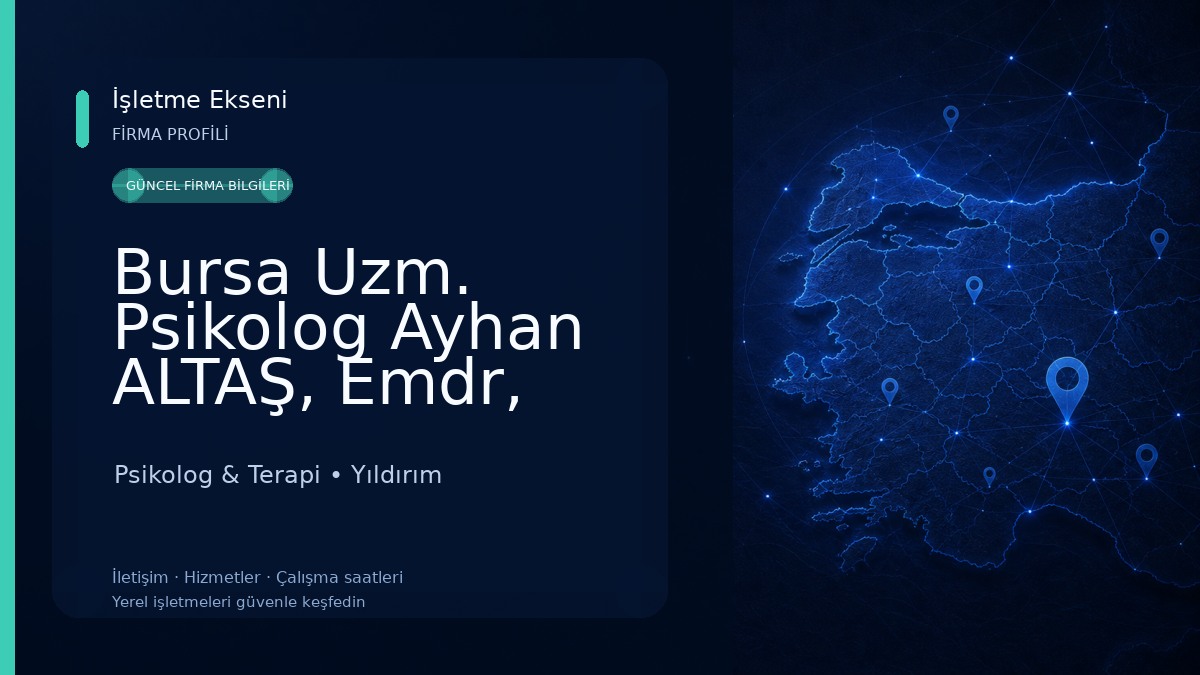 Bursa Uzm. Psikolog Ayhan ALTAŞ, Emdr, hipnoz Psikolog & Terapi