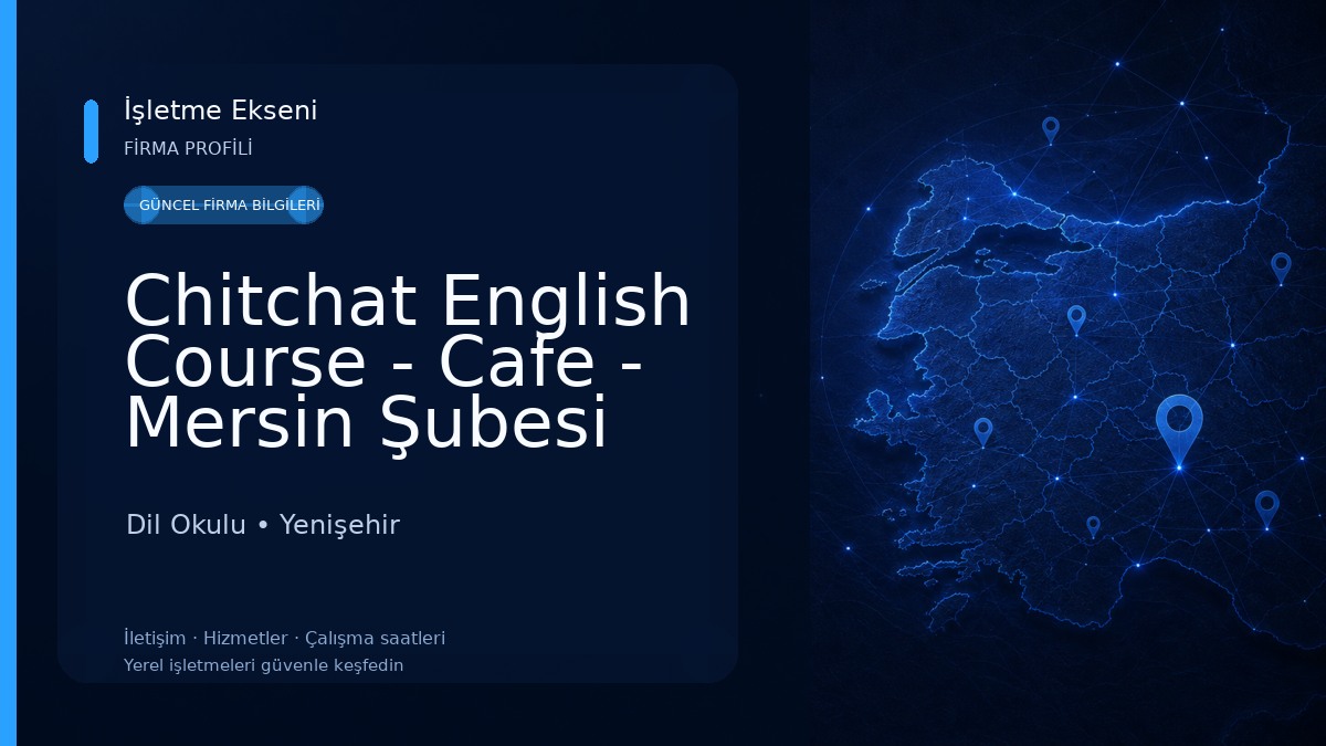 Chitchat English Course - Cafe - Mersin Şubesi