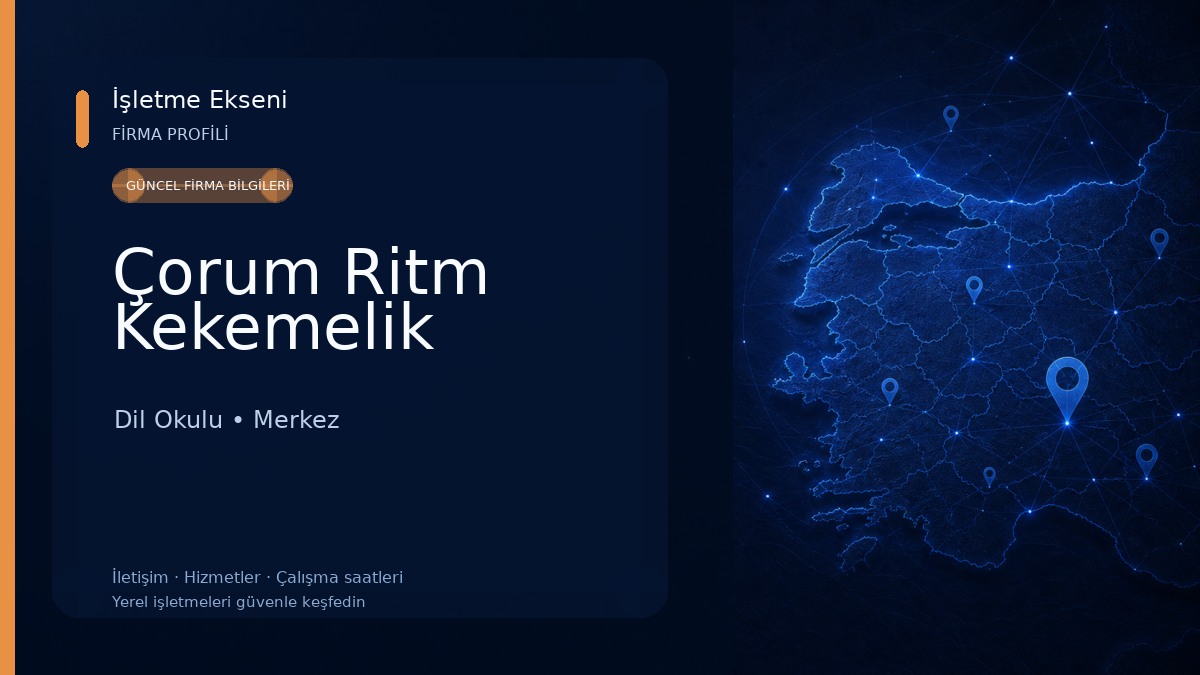 Çorum Ritm Kekemelik Dil Okulu
