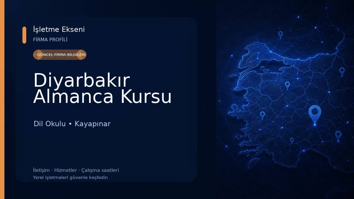 Diyarbakır Almanca Kursu Dil Okulu