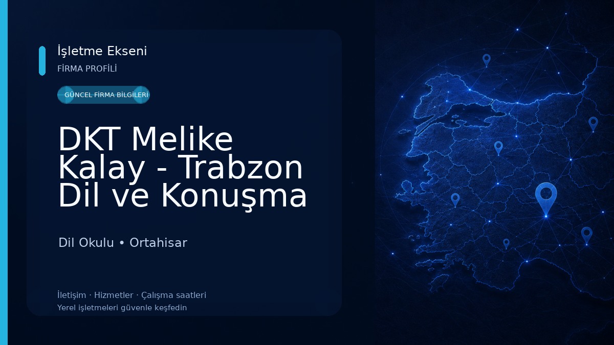 DKT Melike Kalay - Trabzon Dil ve Konuşma Terapisti Dil Okulu