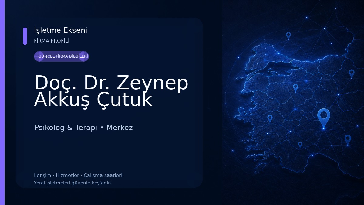 Doç. Dr. Zeynep Akkuş Çutuk Psikolog & Terapi