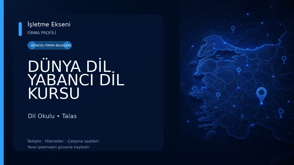 DÜNYA DİL YABANCI DİL KURSU Dil Okulu