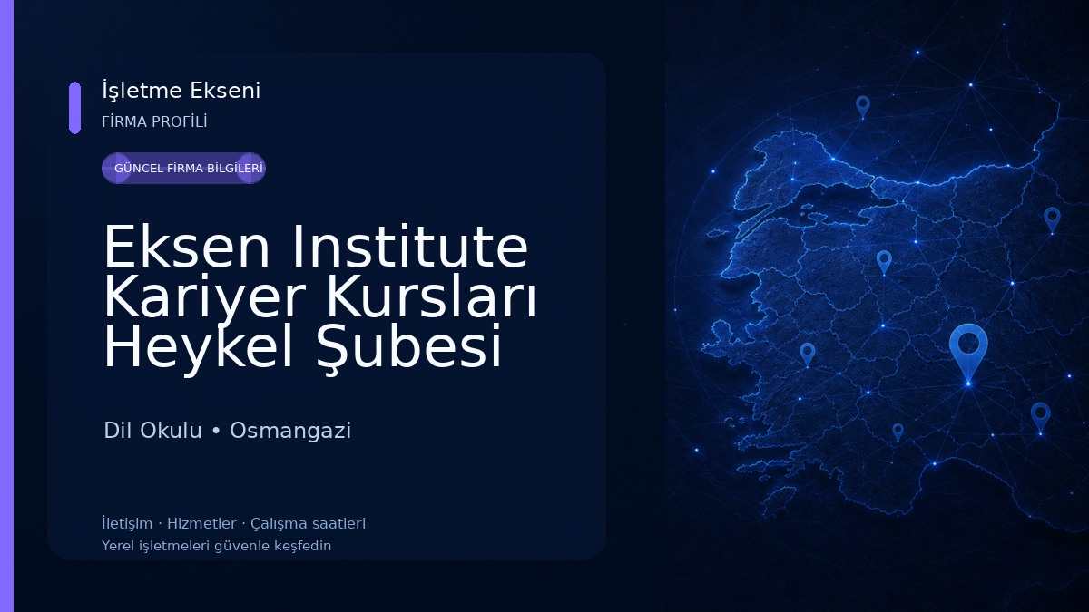 Eksen Institute Kariyer Kursları Heykel Şubesi Dil Okulu