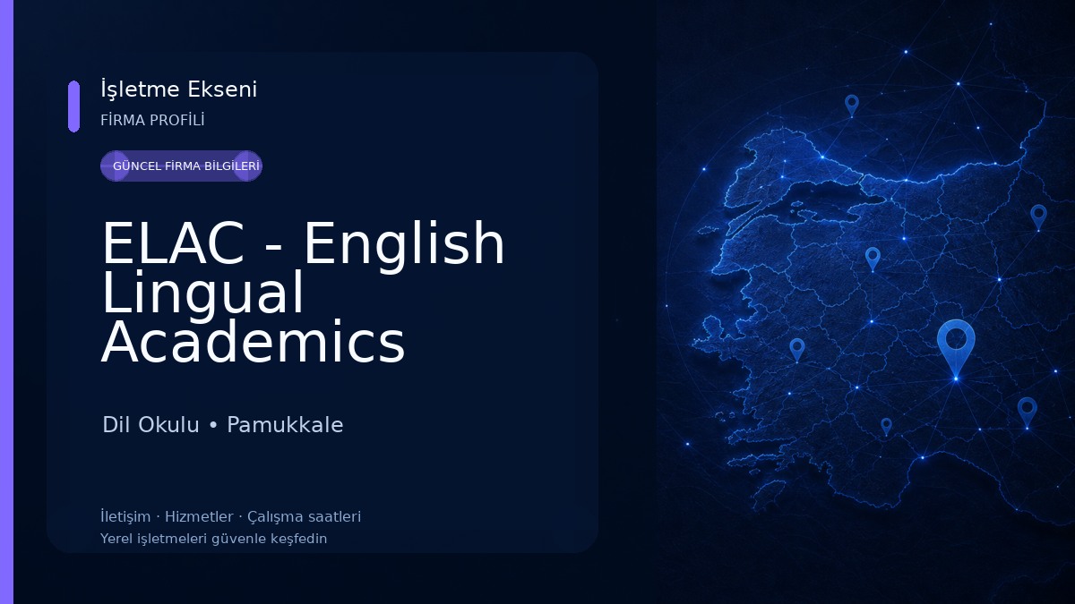 ELAC - English Lingual Academics Dil Okulu