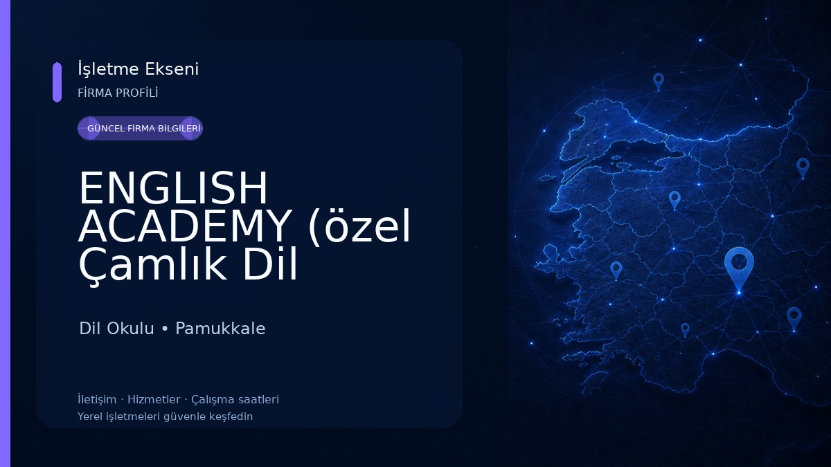 ENGLISH ACADEMY (özel Çamlık Dil Kursu) Dil Okulu