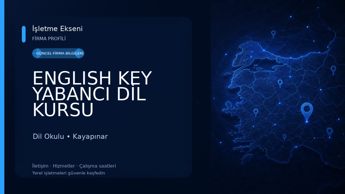 ENGLISH KEY YABANCI DİL KURSU Dil Okulu