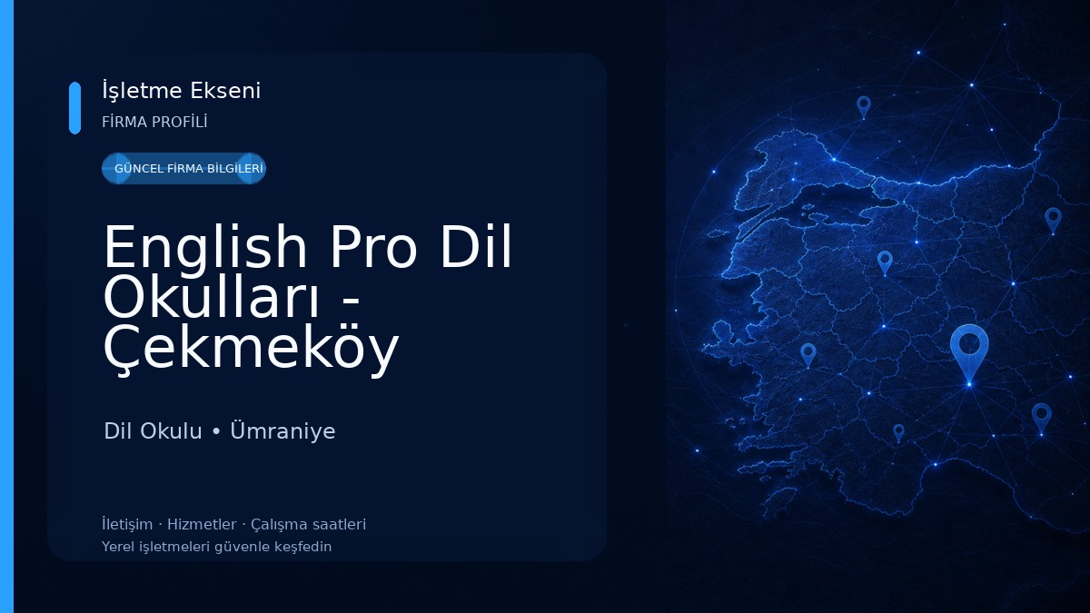 English Pro Dil Okulları - Çekmeköy Şubesi Dil Okulu
