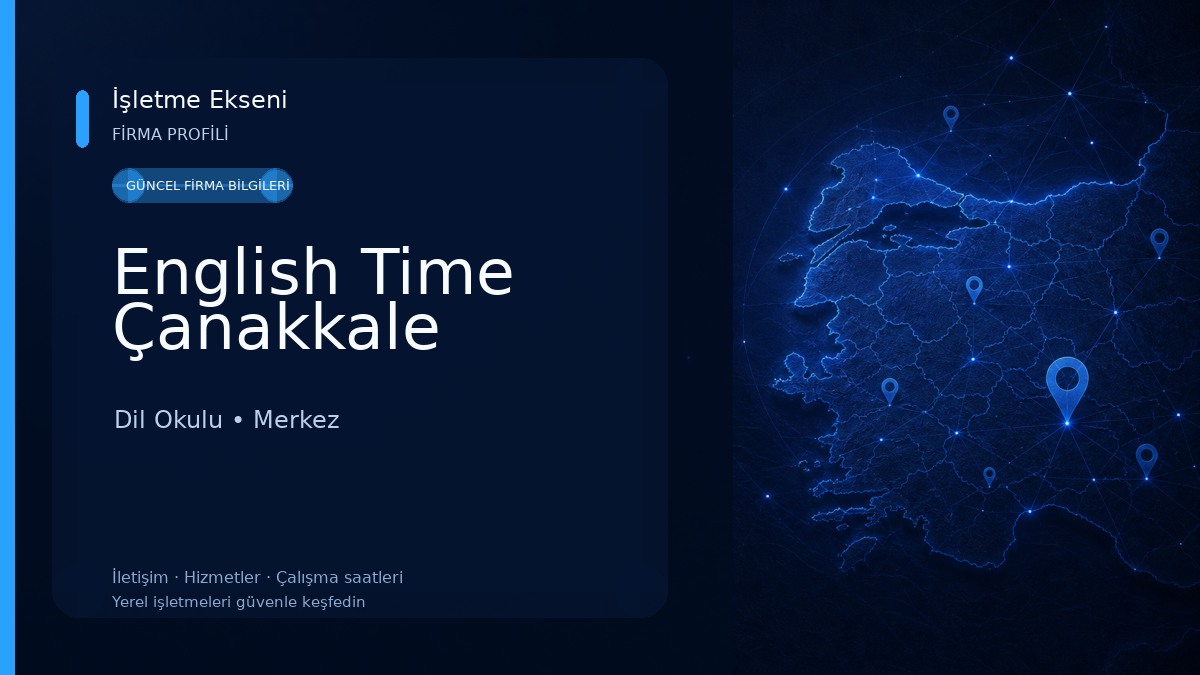 English Time Çanakkale