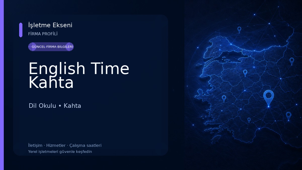 English Time Kahta Dil Okulu