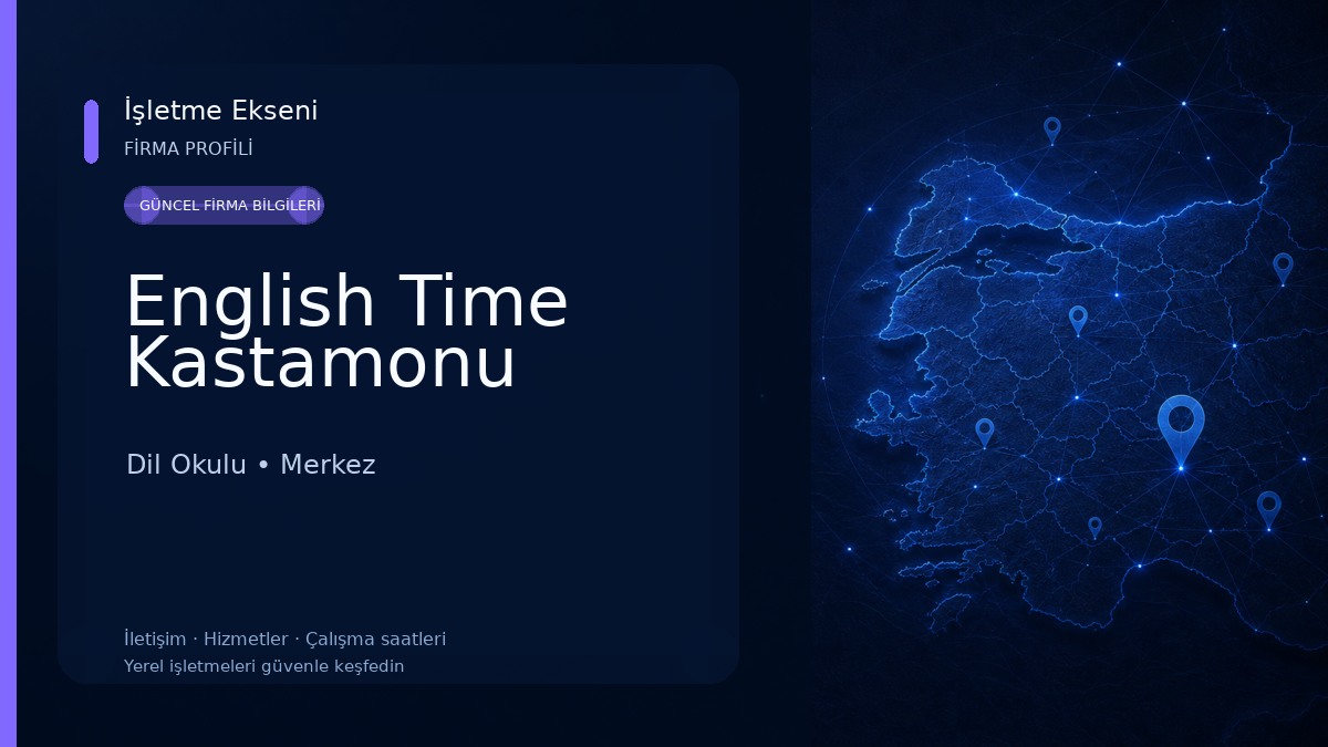 English Time Kastamonu Dil Okulu