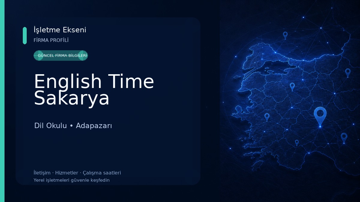 English Time Sakarya Dil Okulu