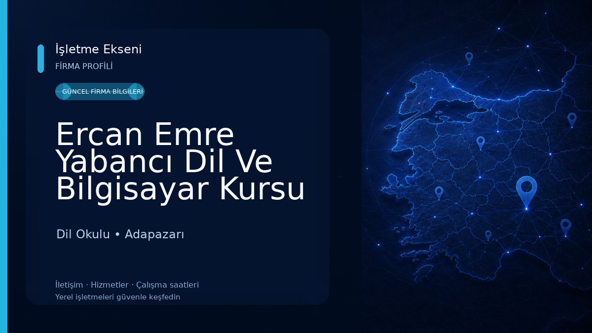 Ercan Emre Yabancı Dil Ve Bilgisayar Kursu Dil Okulu