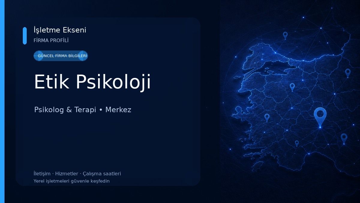 Etik Psikoloji Psikolog & Terapi
