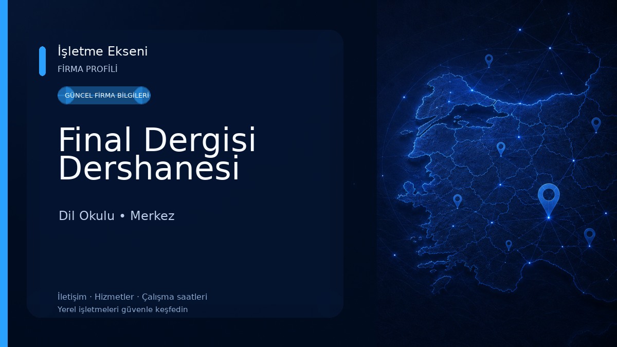 Final Dergisi Dershanesi 