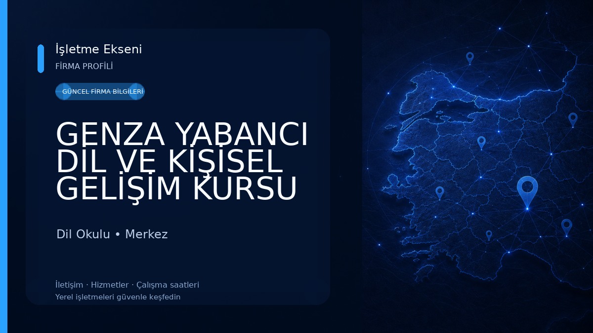 GENZA YABANCI DİL VE KİŞİSEL GELİŞİM KURSU Dil Okulu