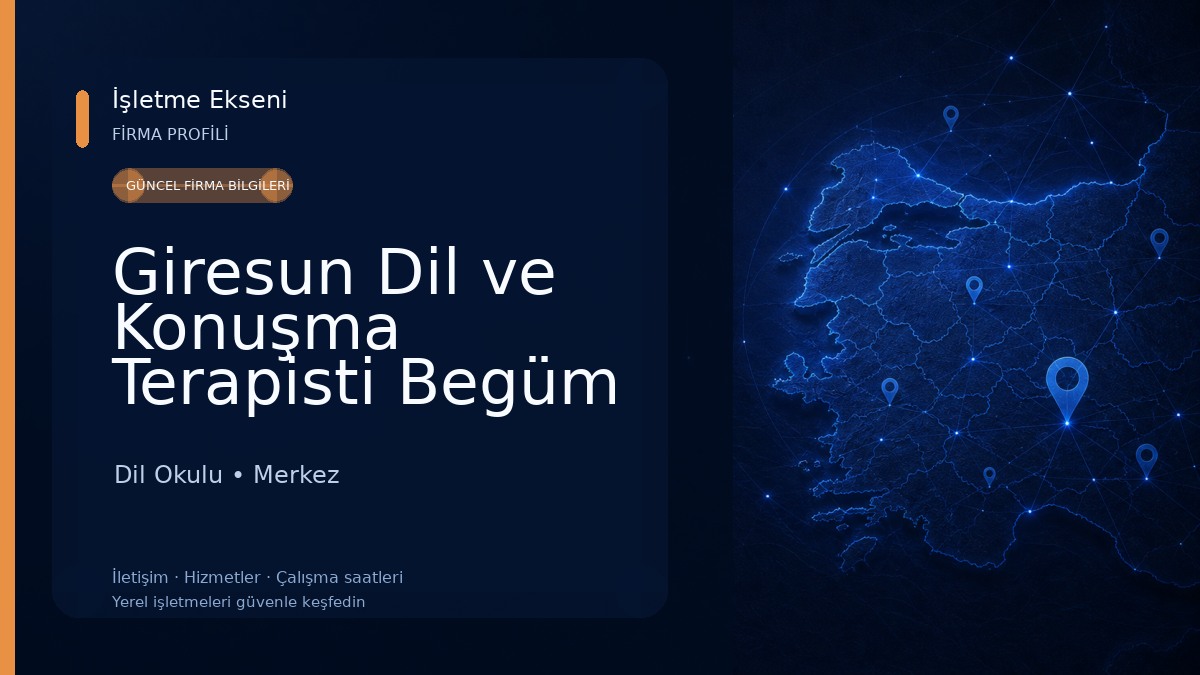 Giresun Dil ve Konuşma Terapisti Begüm Uzunoğlu Dil Okulu