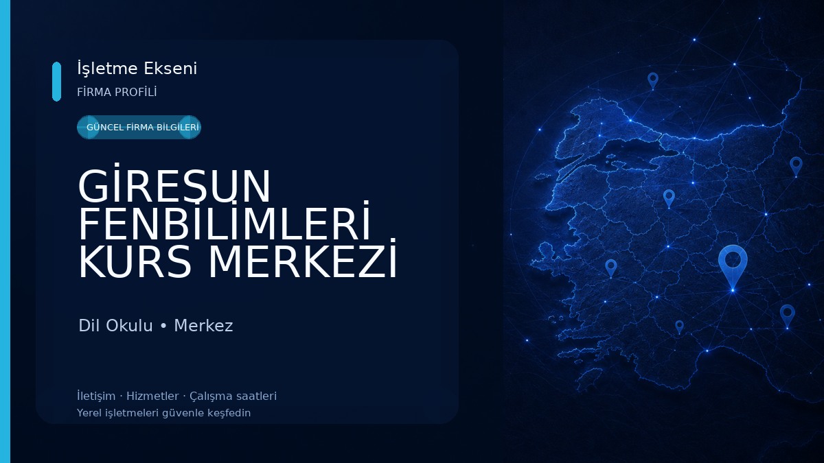 GİRESUN FENBİLİMLERİ KURS MERKEZİ (SEGEM) Dil Okulu