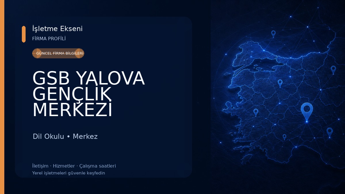 GSB YALOVA GENÇLİK MERKEZİ Dil Okulu