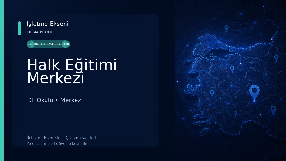 Halk Eğitimi Merkezi Dil Okulu