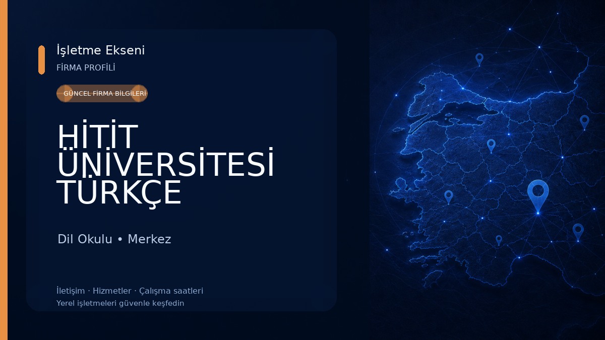 HİTİT ÜNİVERSİTESİ TÜRKÇE ÖĞRETİMİ UYGULAMA VE ARAŞTIRMA MERKEZİ