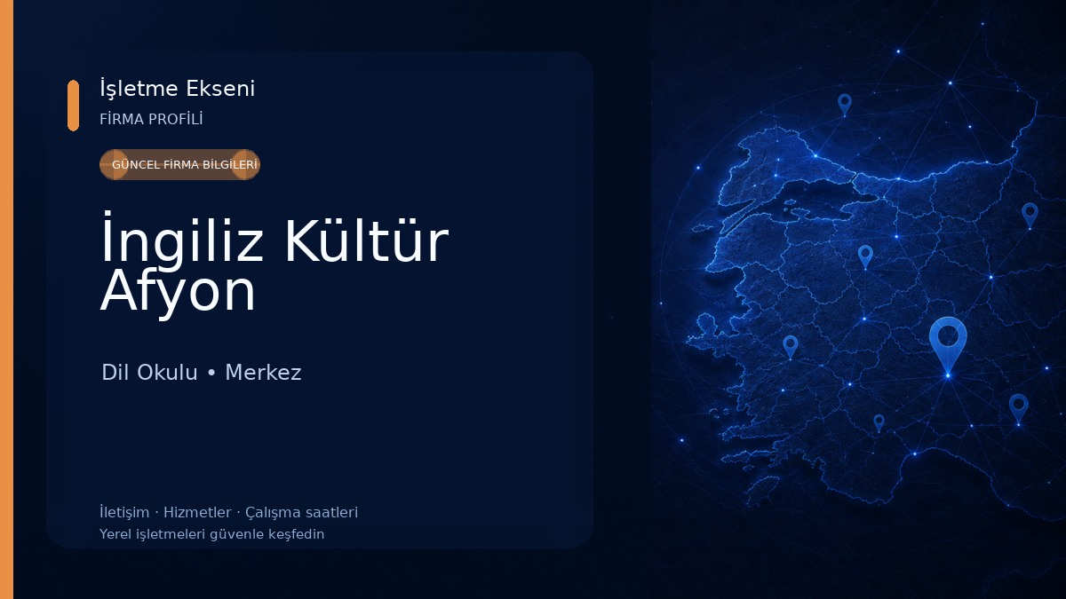 İngiliz Kültür Afyon