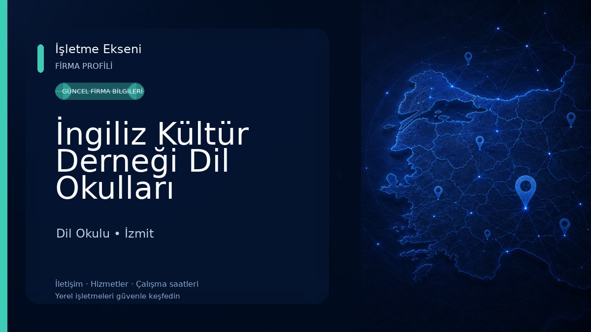 İngiliz Kültür Derneği Dil Okulları Dil Okulu