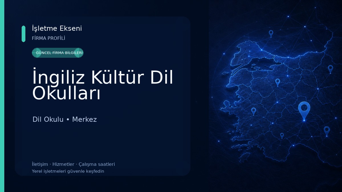 İngiliz Kültür Dil Okulları Dil Okulu