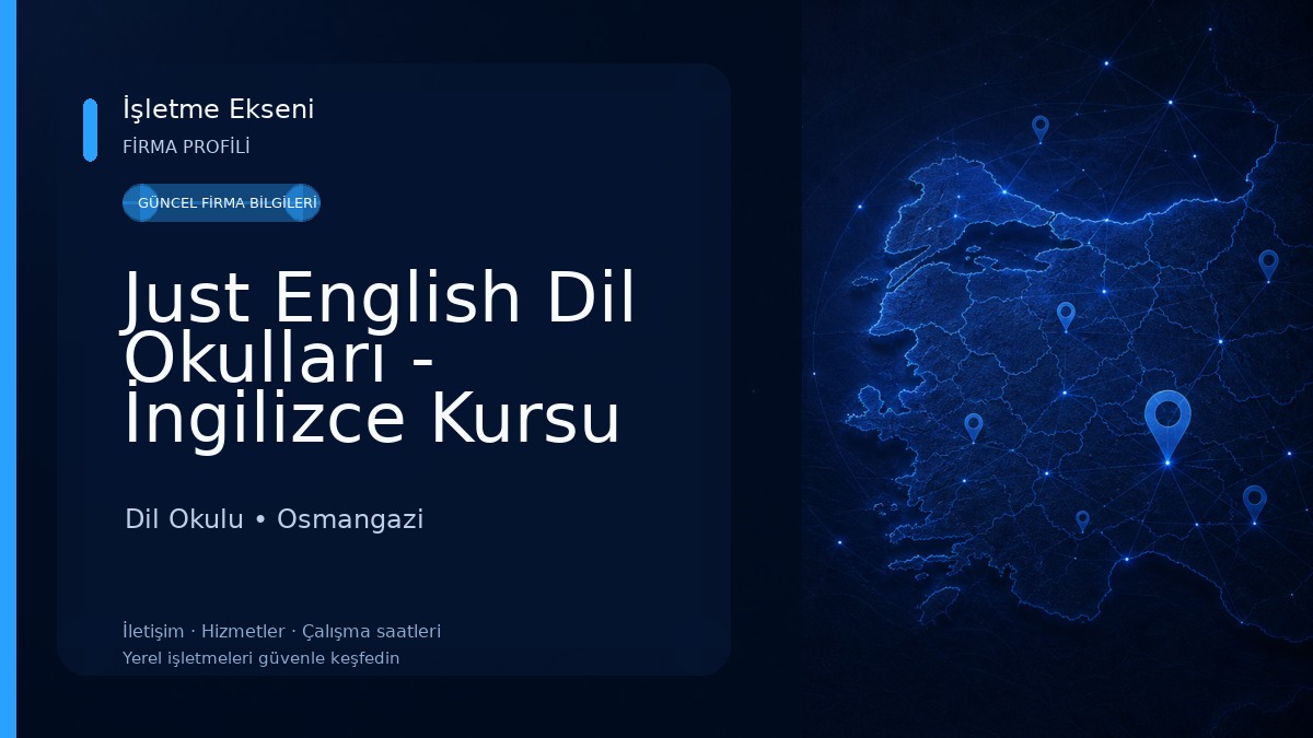Just English Dil Okulları - İngilizce Kursu Bursa-Heykel
