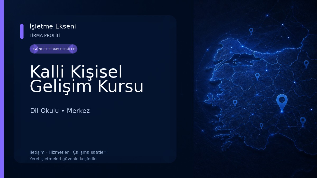 Kalli Kişisel Gelişim Kursu Dil Okulu