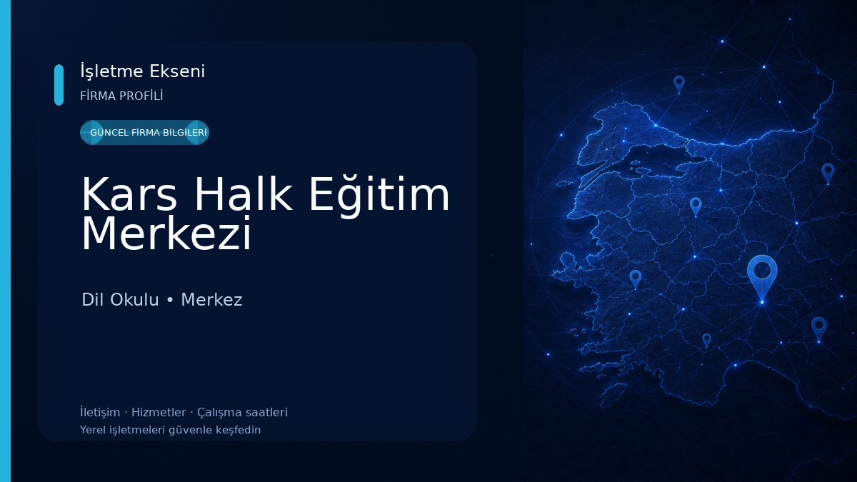 Kars Halk Eğitim Merkezi Dil Okulu