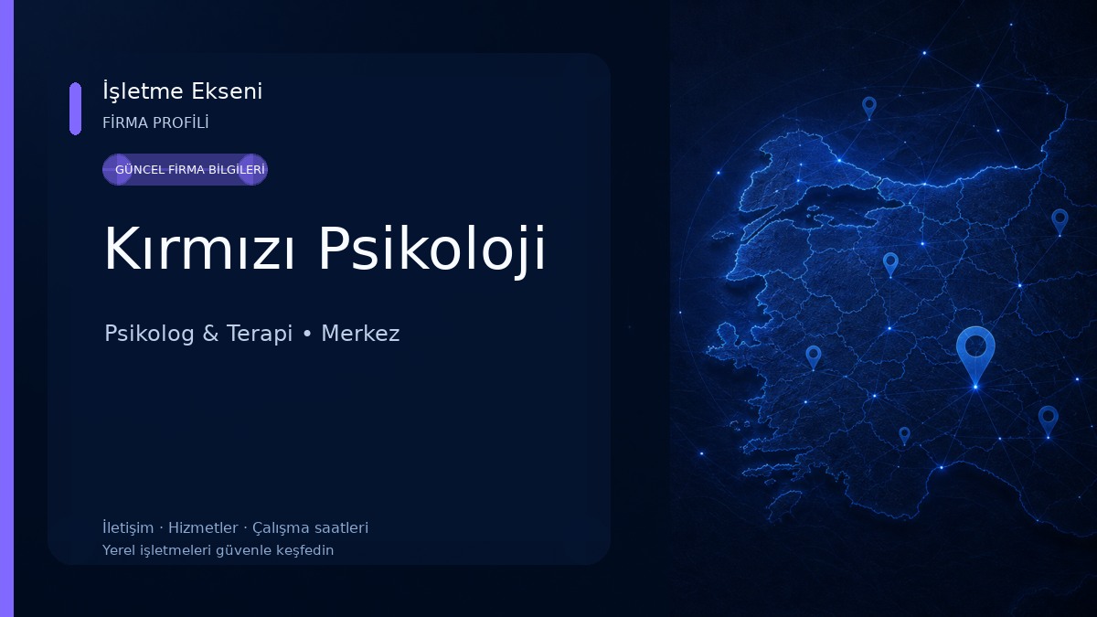 Kırmızı Psikoloji Psikolog & Terapi