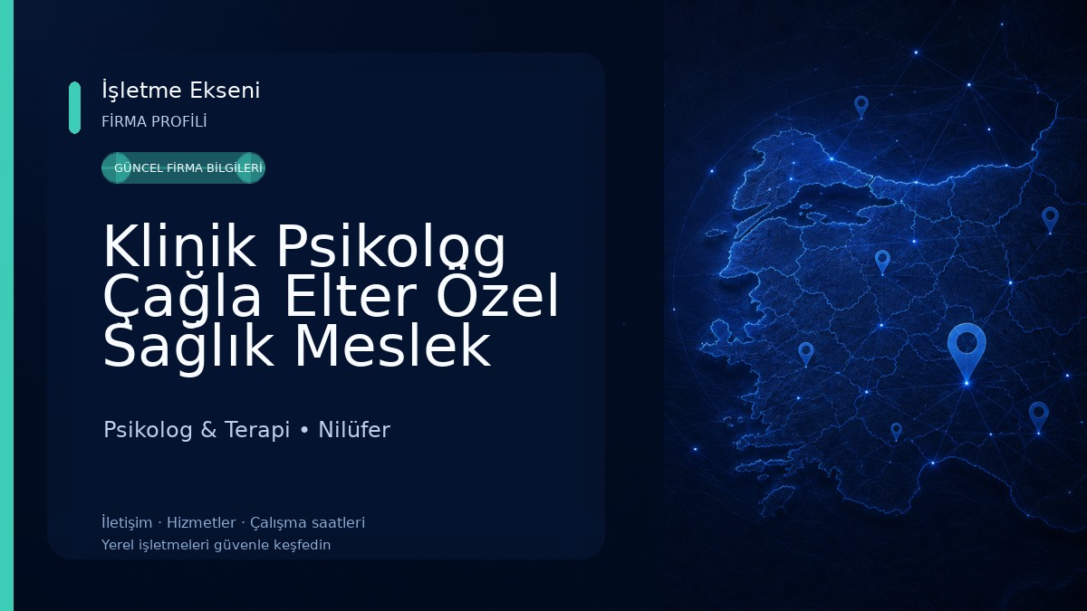Klinik Psikolog Çağla Elter Özel Sağlık Meslek Hizmet Birimi & Lala Psikolojik Danışmanlık Merkezi Psikolog & Terapi