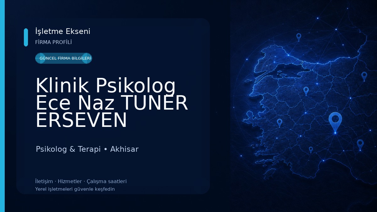 Klinik Psikolog Ece Naz TUNER ERSEVEN Psikolog & Terapi