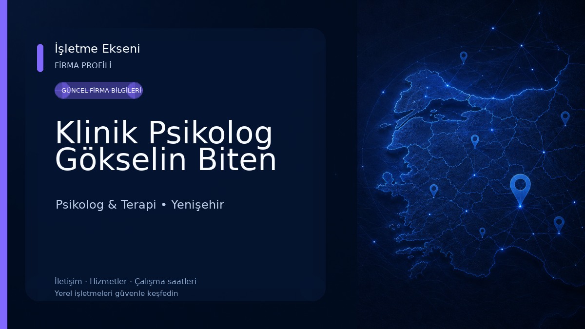 Klinik Psikolog Gökselin Biten Psikolog & Terapi