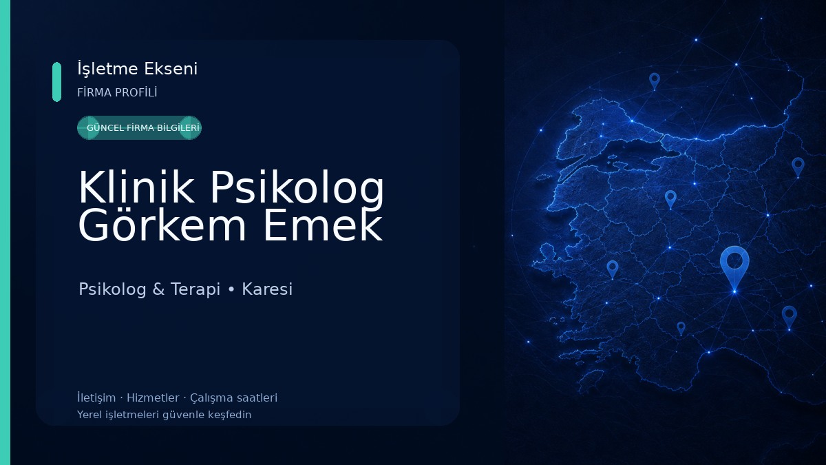 Klinik Psikolog Görkem Emek Psikolog & Terapi